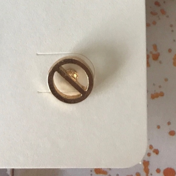 Goldie Open Circle Stud Earrings - Picture 2 of 2